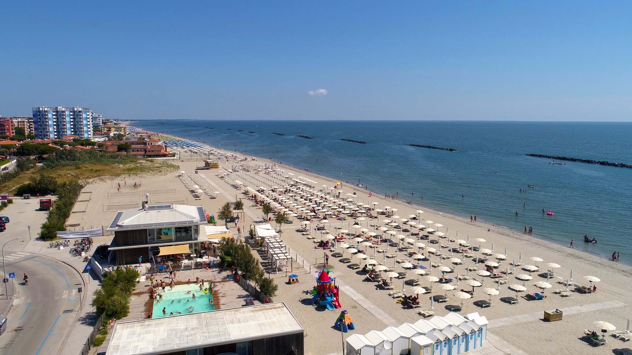 Lido degli Scacchi - Le lido par excellence dédié aux familles, qui fait partie des Sept Lidos de Comacchio.